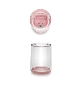 Pahar Copii Design Interior Urs, 145 Ml, Melii, Roz - Img 2