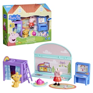 Peppa Pig Set De Joaca Dormitorul Lui Peppa Cu Figurine Si Si Accesorii - Img 2