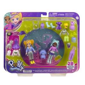 Polly Pocket Set 2 Papusi Si Accesorii 28 Piese - Img 1