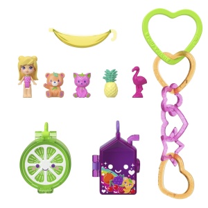 Polly Pocket Set Gentuta Animalut Ursulet Roz Cu Accesorii - Img 6