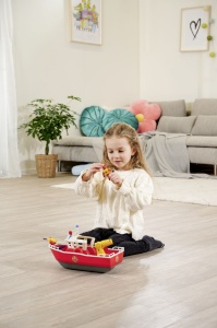 Pompierul Sam Barca De Salvare Titan Cu Figurina Sam Si Accesorii - Img 5