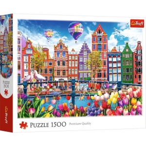 Puzzle Trefl 1500 Amsterdam Colorat
