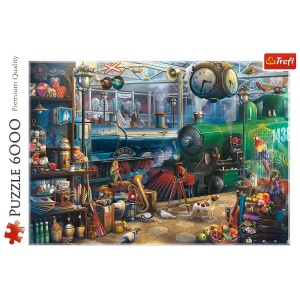Puzzle Trefl 6000 Statia De Tren - Img 3