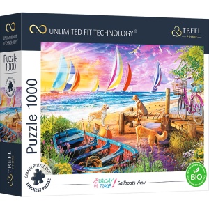 Puzzle Trefl Uft 1000 Barcile Pe Mare - Img 1