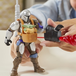 Star Wars Mix Mashers Deluxe Set Figurina Mandalorian And Grogu 12Cm Si Accesorii - Img 6