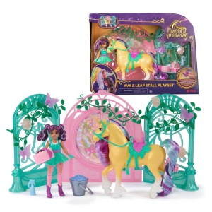 Unicorn Academy Set Papusa Ava Si Unicornul Leaf Cu Accesorii - Img 4