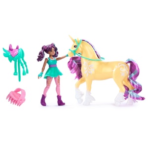 Unicorn Academy Set Unicorn Leaf Si Papusa Ava - Img 2