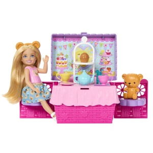 Barbie Family And Friends Set Clubul Lui Chelsea Petrecere Cu Ceai Surpriza - Img 7
