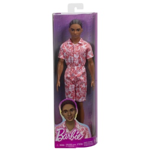 Barbie Papusa Baiat Fashionistas In Salopeta Stil Hawaian Si Sandale Verzi