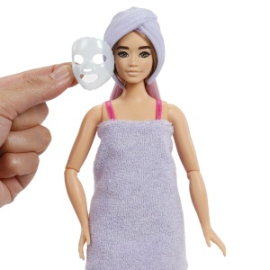 Barbie Set Party Unboxed Reveal Papusa Barbie Mov Cu 10 Accesorii Surpriza - Img 3