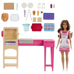Barbie Si Teresa Reteta Pentru Prietenie Set Papusa Teresa Si Bucatarie Cu Accesorii - Img 2