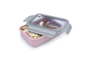 Cutie Pranz Bento 1250Ml Cutie Detasabila Melii Roz Mov Gri - Img 2