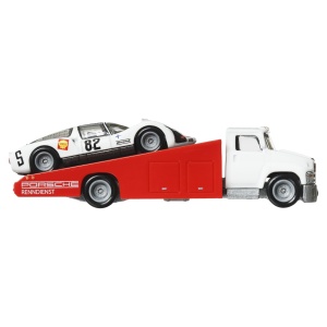 Hot Wheels Transportator Carry On Cu Masinuta Porsche Carrera 906 Scara 1:64 - Img 6