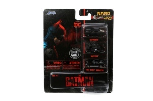 Jada Set 3 Vehicule Nano Batman 4Cm