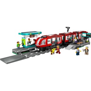 Lego City Trains Statie Si Tramvai In Centrul Orasului 60423 - Img 2