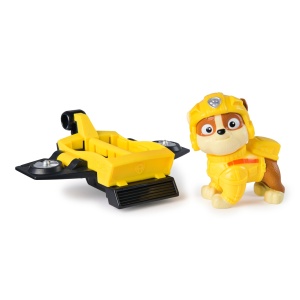 Patrula Catelusilor Action Pups Set Vehicul De Salvare Hoverboard Si Figurina Rubble 5 Cm - Img 2
