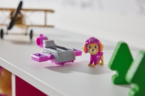 Patrula Catelusilor Action Pups Set Vehicul De Salvare Hoverboard Si Figurina Skye 5 Cm - Img 4