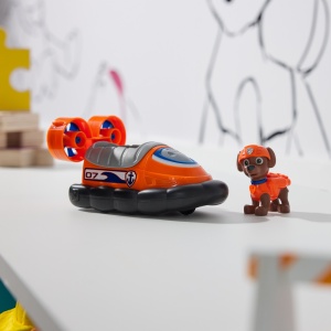 Patrula Catelusilor Set Vehicul De Baza Hovercraft Si Figurina Zuma - Img 5
