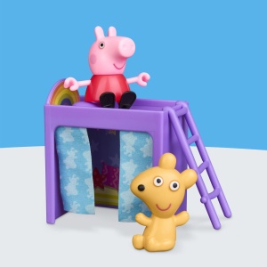 Peppa Pig Set De Joaca Dormitorul Lui Peppa Cu Figurine Si Si Accesorii - Img 9