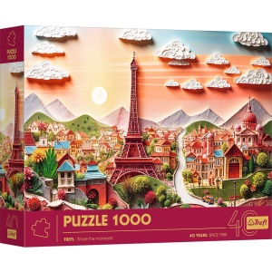 Puzzle Trefl 1000 Editia Aniversara 40 De Ani 3D Paris