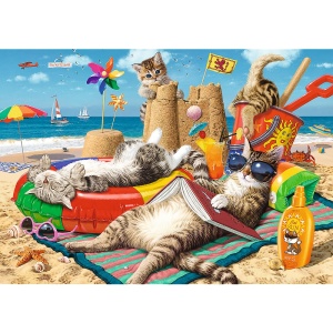 Puzzle Trefl 1000 Forme Ascunse Felinele Dragute - Img 2