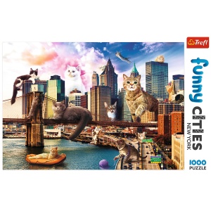 Puzzle Trefl 1000 Pisicute La New York - Img 3