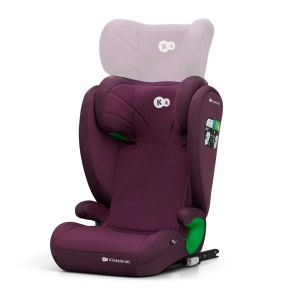 Scaun Auto Kinderkraft Junior Fix2, I-Size 100-150 Cm, Cherry Red - Img 3