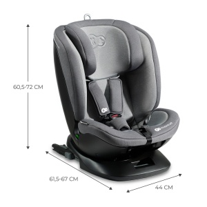 Scaun Auto Kinderkraft Xpedition 2 I-Size 40-150 Cm, Grey - Img 7