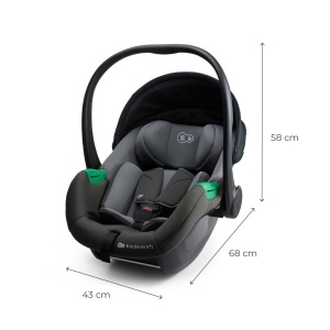 Scoica Auto I-Size, 40-87 Cm, Kinderkraft Mink Pro2 , Grey - Img 5