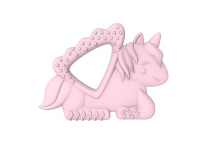 Set 2 Jucarii Dentitie Silicon Melii Model Unicorn+Pisica - Img 2