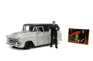Set Masinuta 1957 Chevy Suburban Si Figurina Frankenstein - Img 2