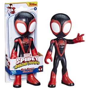 Spidey Prietenii Extraordinari Figurina Supradimensionata Miles Morales Spider Man 23Cm - Img 3
