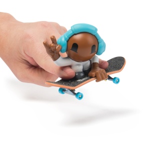 Tech Dech Sk8 Crew Pachet Placa Si Figurina 9.6Cm Casti Albastre - Img 4