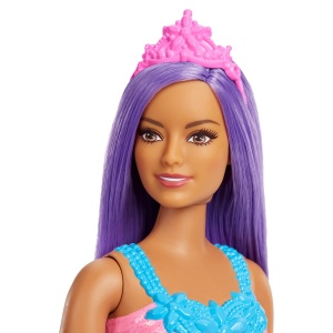Barbie Dreamtopia Papusa Printesa Cu Par Mov - Img 5