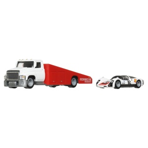 Hot Wheels Transportator Carry On Cu Masinuta Porsche Carrera 906 Scara 1:64 - Img 3