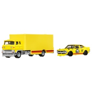 Hot Wheels Transportator Sakura Sprinter Cu Masinuta Toyota Corolla Levin Scara 1 La 64 - Img 2
