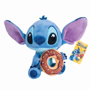 Jucarie De Plus Disney Stitch Cu Gogoasa 25Cm