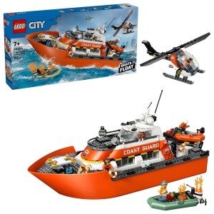 Lego City Barca De Salvare Si Elicopter Ale Pazei De Coasta 60504 - Img 9