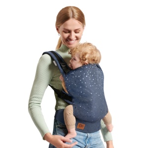 Marsupiu Ergonomic Kinderkraft Nino, Pana La 20 Kg, Confetti Denim - Img 3