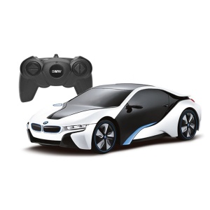 Masina Cu Telecomanda Bmw I8 Alba Scara 1 La 24 - Img 9