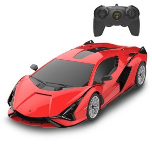 Masina Cu Telecomanda Lamborghini Sian Rosu Cu Scara 1 La 24