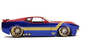 Masinuta Metalica Captain Marvel 1973 Ford Mustang Mach 1 Scara 1 La 24 - Img 4