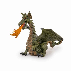Papo Figurina Dragon Verde Inaripat Cu Flacara - Img 7