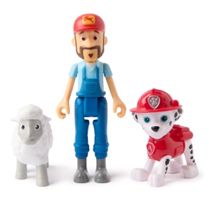 Patrula Catelusilor Set 3 Figurine Marshall Si Fermierul Al - Img 2