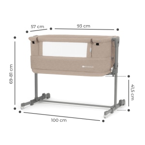 Patut Co-Sleeper Kinderkraft Neste Grow, Bej - Img 5