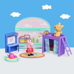 Peppa Pig Set De Joaca Dormitorul Lui Peppa Cu Figurine Si Si Accesorii - Img 6