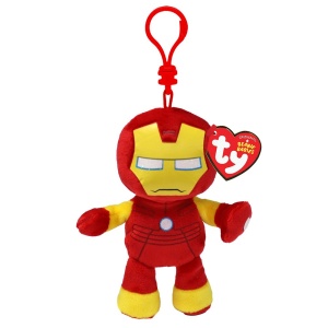 Plus Breloc Ty 8.5Cm Beanie Babies Marvel Iron Man