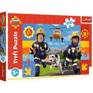 Puzzle Trefl 100 Pompierul Sam Mereu De Ajutor