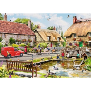 Puzzle Trefl 1000 Premium Plus Tea Time Vara La Sat - Img 2