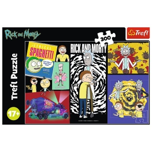 Puzzle Trefl 300 Rick And Morty Un Loc Ciudat In Galaxie - Img 3